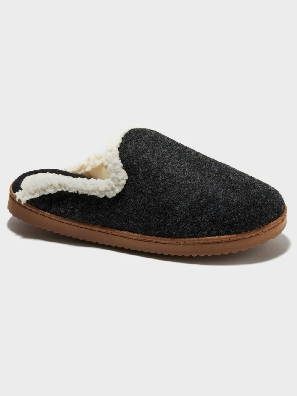 Dluxe by dearfoams Women's Maci Felted Scuff Slippers Size S